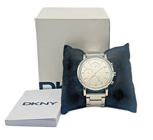 Reloj cronógrafo para mujer DKNY NY8860 - esfera espejo tono plata, acero inoxidable - Imagen 1 de 6