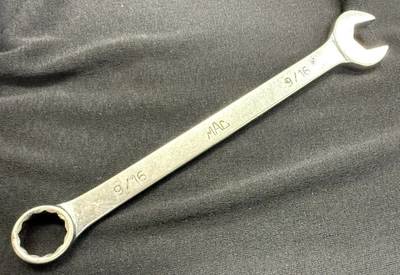 MAC Tools 9/16" CL182 Open End Combination Wrench 12 Point SAE USA Chrome - Image 1 of 4