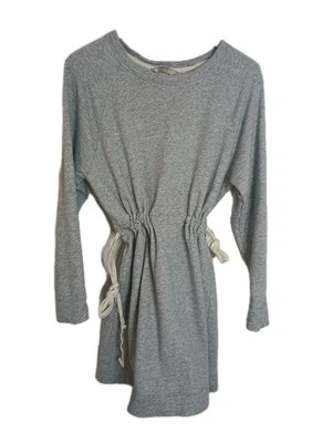 Vestido sudadera Athleta Studio para mujer grande con cordón gris  Foto 1 de 4