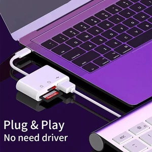 USB C SD Kartenleser Micro SD auf Typ C OTG Adapter für iPhone Macbook Samsung - Bild 1 von 10