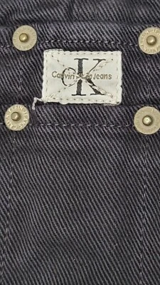 Mono de Colección Calvin Klein Negro Denim Raro Años 90 Para Mujer Talla Grande Foto 1 de 4