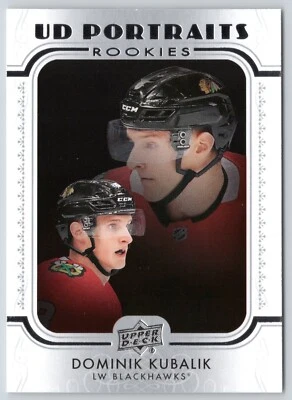 DOMINIK KUBALIK 2019-20 UPPER DECK UD PORTRAITS ROOKIES 19-20 NO P-97    40683 - Image 1 of 2