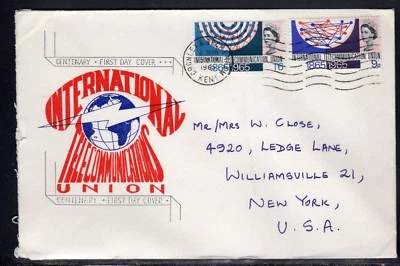 Great Britain Telecommunications FDC 1965 to US b230 - Image 1 of 2