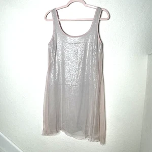 B44 Dressed Sleeveless Sequined Mini Dress Size M Pink Lined Made In USA Y2K - Picture 1 of 10