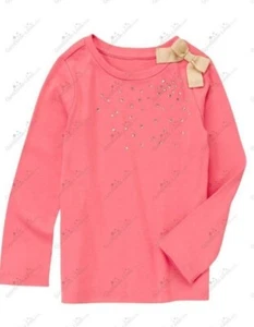 Gymboree Girls sz 5 Star of the Show Pink Gem Bow Shirt NWT Holiday - Picture 1 of 3