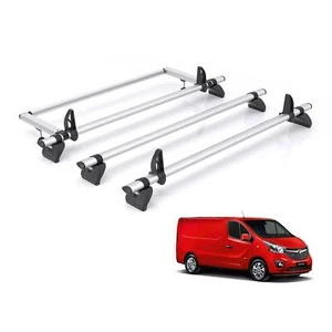 Vauxhall Vivaro Roof Rack For 2014-19 3x Bars + Roller Rhino Kamm Pro - Picture 1 of 11
