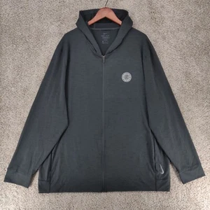Nike LA Clippers Hoodie Mens XXL 2XL Tall Grey Dri Fit Full Zip Sweatshirt NBA - Picture 1 of 17