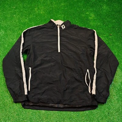 FootJoy track jacket mens Small pullover windbreaker black long sleeve casual - Image 1 of 4