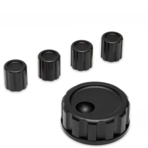 Aluminum Alloy Knob Set for Elecraft KX3 Shortwave Transceiver Main Knob+4x Knob - Picture 1 of 3