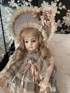 Enchanting Bru Jne 11 Reproduction Porcelain Doll 24” DESIGNER OOAK - Picture 1 of 13