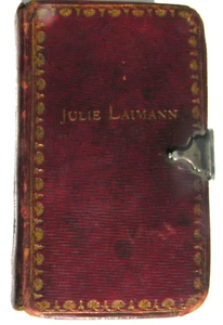 Julie LAIMANN appartenance. Reliure Maroquin Rouge Psaumes de David. Genève 1825 - Picture 1 of 6