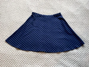 ✨ H&M XS 4/6/32 Navy & White Polka Dot Cotton Summer Skirt – Chic & Timeless ✨ - Picture 1 of 2