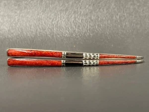 Seltene Silpada Ohrringe rot Koralle Holz lang Einfädler 925 Sterling Silber - Bild 1 von 5