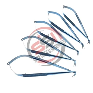 Micro Scissor Neurosurgery Microsurgical Angled Shears Cardiovascular Scissors - Picture 1 of 3