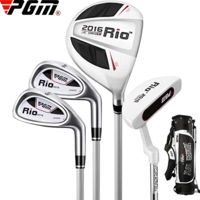 3-12 Age Boys Girls Kids Golf Club Full Sets Carbon Putter Bag Driver Iron Gift - Image 1 of 4