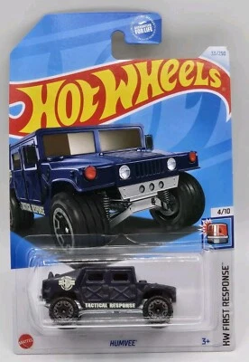 Hot Wheels Humvee 33/250 HW First Response 4/10 Blue Tactical - Image 1 of 4