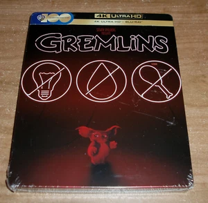 GREMLINS 4K UHD+BLU-RAY STEELBOOK NUEVO PRECINTADO COMEDIA FANTASTICO TERROR - Imagen 1 de 3