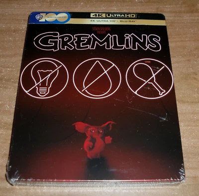 Gremlins 4K UHD + Blu-Ray Steelbook New Sealed Comedy Fantastic Horror - Image 1 of 3