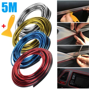 5M Car Wheel Hub Rim Edge Protector Ring Tire Guard Sticker Line Rubber Strip - Picture 1 of 13