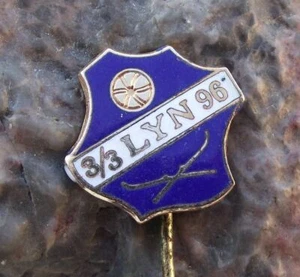 Vintage Lyn 1896 Fotballklubb Football Soccer Club Norway Crest Logo Pin Badge - Picture 1 of 2