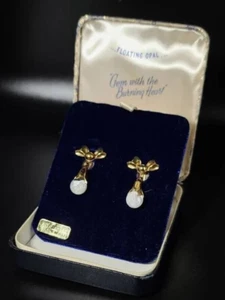 Vintage Floating opal earrings - Picture 1 of 6