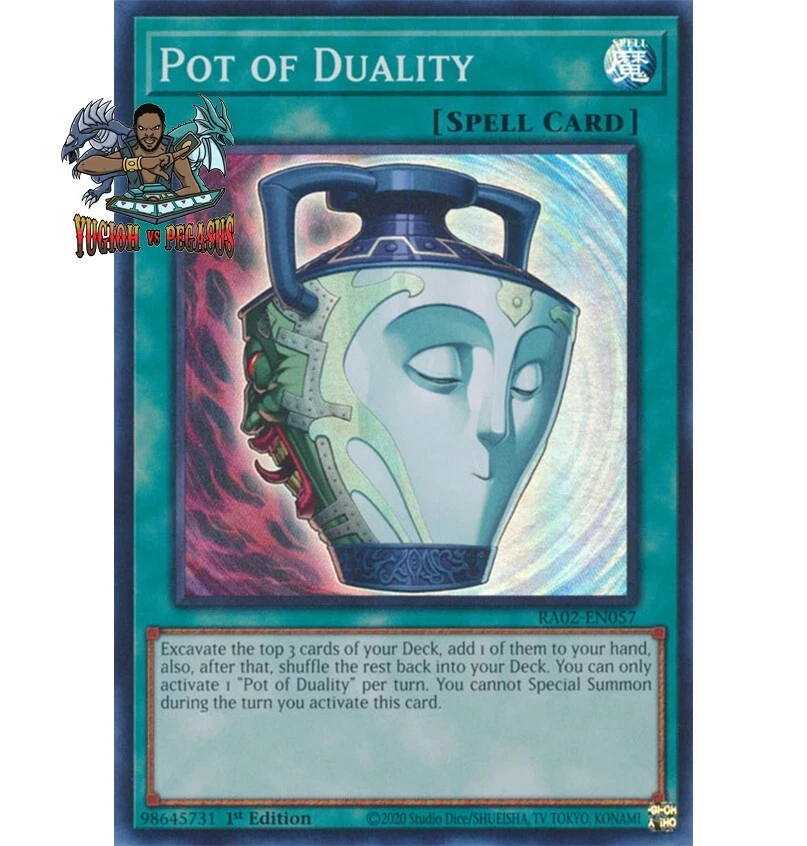 Yugioh! 1x Pot of Duality RA02-EN057 Collector's Rare 1st Ed NM - Image 1 of 1