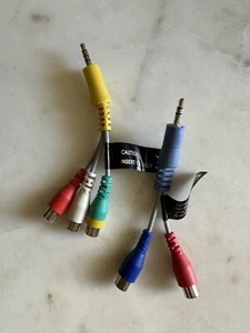New Samsung OEM BN39-02190A BN39-02189A DC to RCA Gender Cable Combo Set - Picture 1 of 2