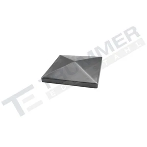 Edelstahl Endkappe Pyramidenkappe 50 x 50 mm Abdeckkappe 240 K geschliffen V2A - Bild 1 von 2