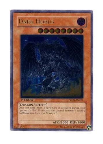 Yugioh: 1x Dark Horus - PTDN-EN016 - Ultimate Rare - 1st Edition - NM/LP Phantom - Image 1 of 1