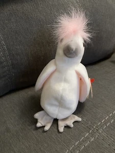 TY Beanie Baby “Kuku” the Cockatoo with ERRORS RARE RETIRED Bird - Picture 1 of 12