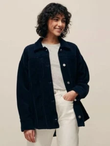 Whistles Navy Cord Corduroy Utility Overshirt Or Jacket Size 8 ❤️ - Picture 1 of 10