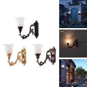 5 Pieces Hanging Model Railway Wall Lamp LED Lighting for Micro Landscape - Picture 1 of 31