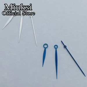 Miuksi silver blue watch hands fit Miyota 8215 8205 821A DG 2813 3804 movement - Picture 1 of 6