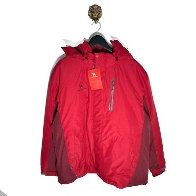 CAMEL CROWN Men's Waterproof Jacket, Windproof Ski Rain Snow Size XXL - Image 1 of 4