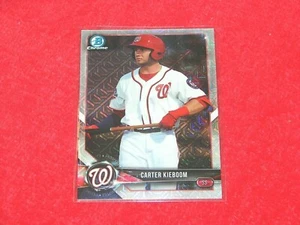 CARTER KIEBOOM 2018 BOWMAN CHROME MEGA IMAGE VARIATION REFRACTOR RC (B-1518) - Picture 1 of 1