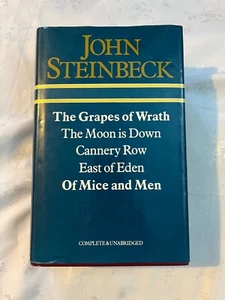John Steinbeck 5 Novels Vintage Hardcover The Grapes of Wrath East of Eden - Imagen 1 de 10
