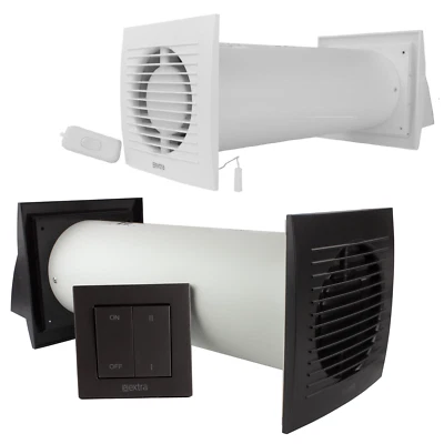 VONLIS Wärmetauscher Dezentrale Wärmerückgewinnung Wohnraumlüfter Lüftungsanlage Ø 100