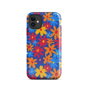 Whimsical Daisy Glossy Dual Layer Tough Case for iPhone® - Picture 1 of 24