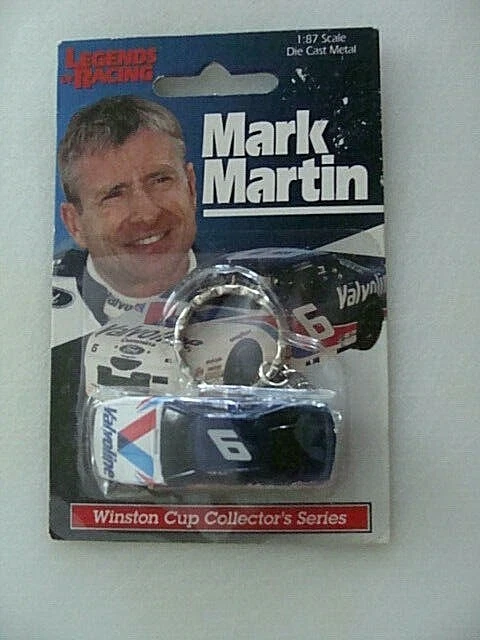 #6 MARK MARTIN - 1:87 SCALE  DIECAST CAR KEYCHAIN - RARE !!! 1996 LEGENDS NASCAR - Image 1 of 4