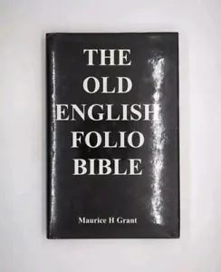 The Old English Folio Bible by Maurice Harold Grant (1999, Aidan Ellis ... - Picture 1 of 3