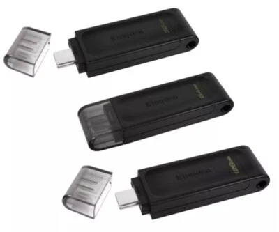 Kingston DataTraveler 70 64GB 128GB 256GB TYPE-C Flash Drive Memory Stick lot UK - Image 1 of 3