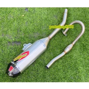 For WR155R Exhaust Headers Muffler System Stainless steel Pipe Side Carbon end - Picture 1 of 5