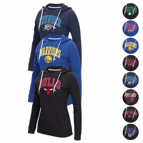 NBA Adidas "Outline Big Arch" Team Crewdie Pullover Hoodie Fleece Women's Cover