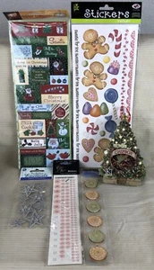 Lote 6 Pegatinas Tim Coffey Alfabeto ChipBox Brillo Aglomerado Letras de Navidad - Imagen 1 de 4