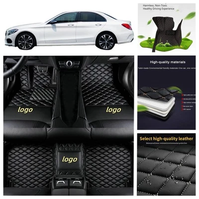 Custom Car Floor Mats For Mercedes Benz E-Class Auto Carpets Luxury floor Liners Foto 1 de 4