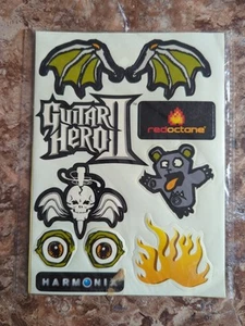 GUITAR HERO II Red Octane PlayStation 2 PS2 Console Sealed Sticker Decals 2005 - Picture 1 of 2