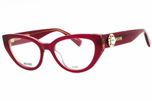 MOSCHINO MOS631 LHF Eyeglasses Burgundy Frame 52mm - Picture 1 of 4