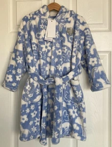 NEU George Mädchen blau Einhorn Wolke Fleece Morgenmantel Größe 3-4 Jahre - Bild 1 von 2