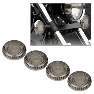 4x Smoke Turn Signal Lens Cover For Yamaha Road Star /V Star 1100/Vmax 1200 1700 - Picture 1 of 6
