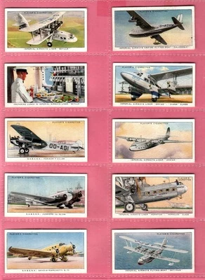PLAYERS: International Air Liners 1936 Full Set 50 Cigarette Cards - Image 1 of 4